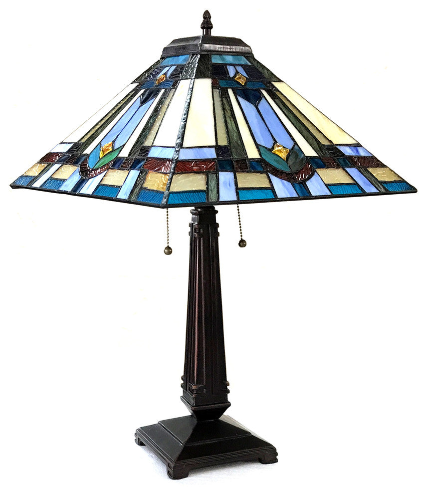 Irwin 2-Light Mission Table Lamp 16"