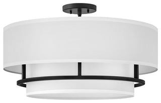 Hinkley Graham Large Semi-Flush Mount 38894BK, Black