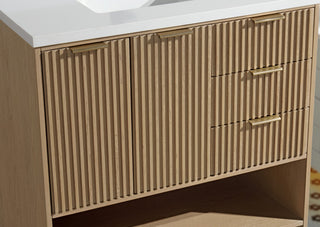 Ari Kitchen and Bath San Diego Bath Vanity, Oak, 36", Freestanding