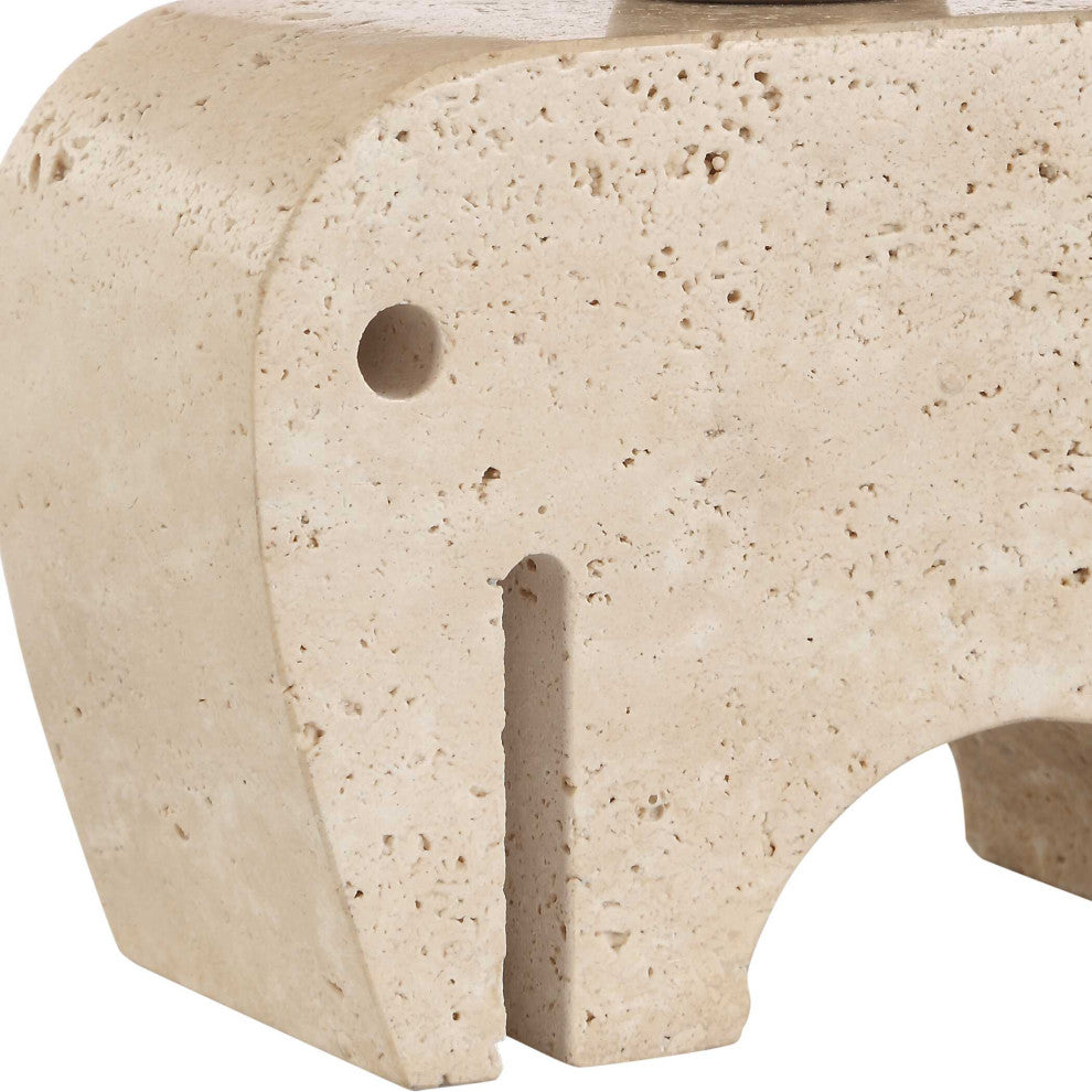Uttermost Tusk Travertine Accent Lamp