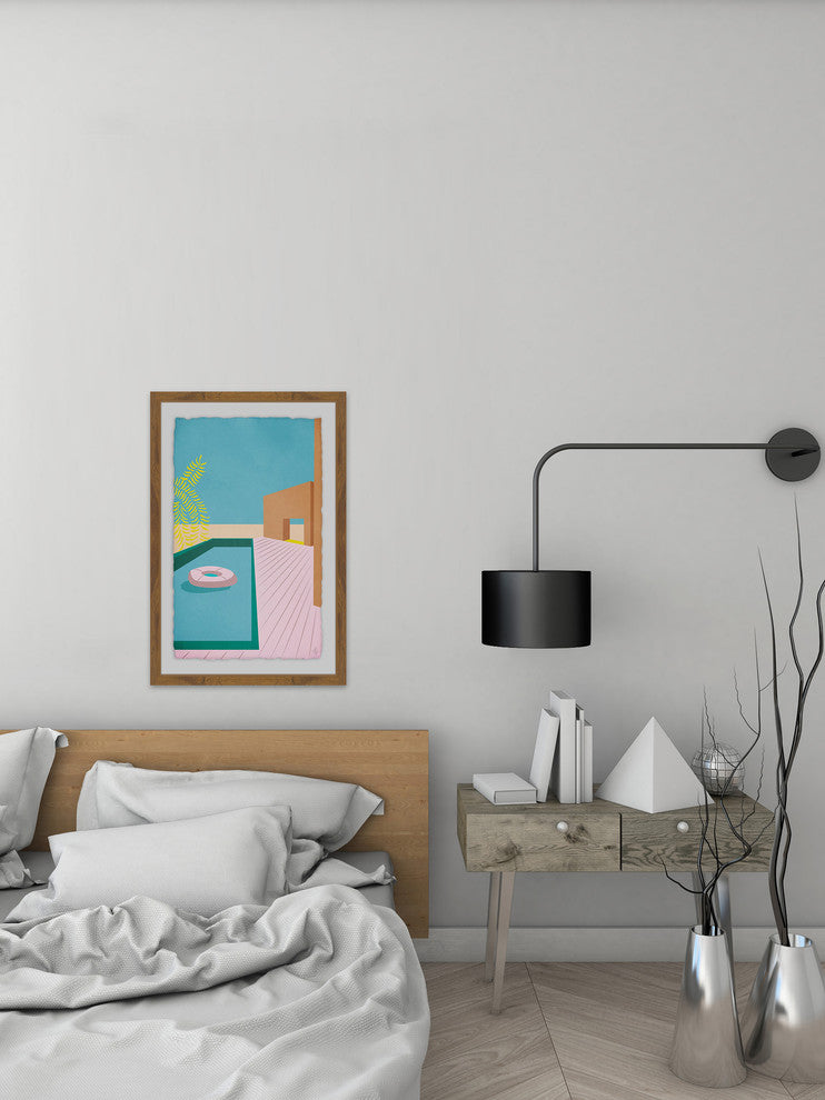 "The Pool" Framed Painting Print, 20"x30"
