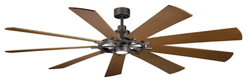 Kichler 300285AVI 85"Ceiling Fan, Anvil Iron Finish