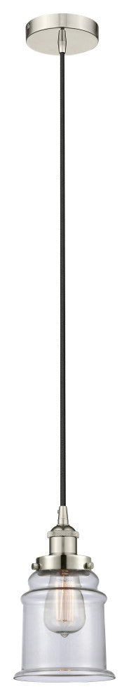 Innovations 616-1PH-PN-G182 1-Light Mini Pendant, Polished Nickel