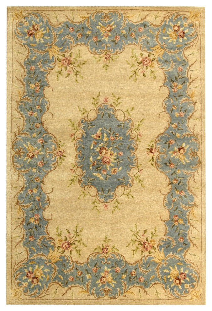 Safavieh Bergama brg166a Rug, Ivory/Light Blue, 9'0" X 12'0"