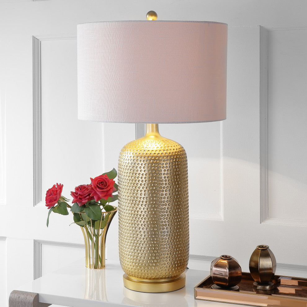 Sophia 30" Resin Table Lamp, Gold