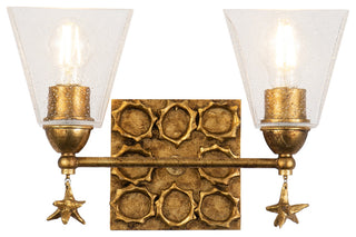 Star 2 Light Bath Vanity, Gold