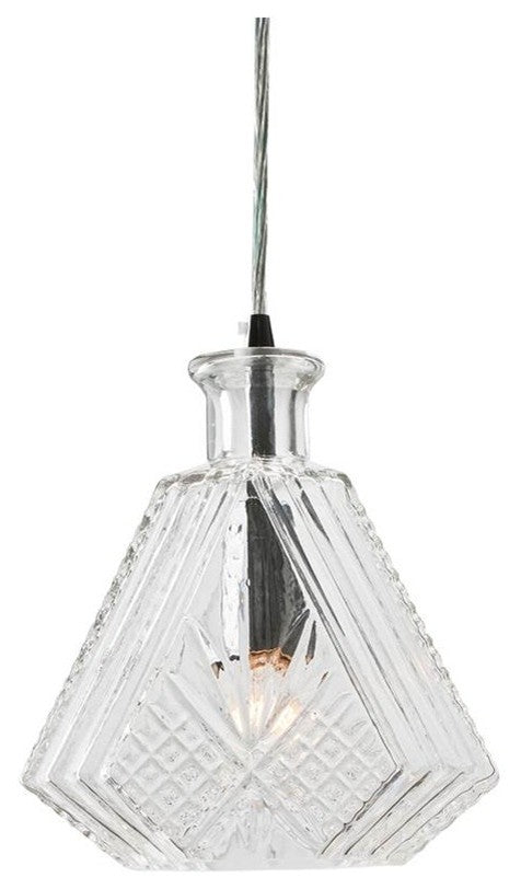 Nuevo Living Cognac Lighting Pendant | Clear Glass