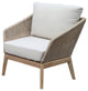 Benzara BM287734 Dexi 30" Patio Sofa Chair, Fade Resistant Fabric Cushions
