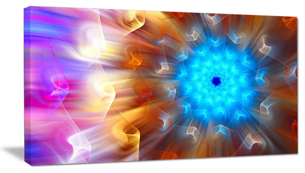 Multi Color Exotic Flower Petals, Floral Canvas Art Print, 40x20