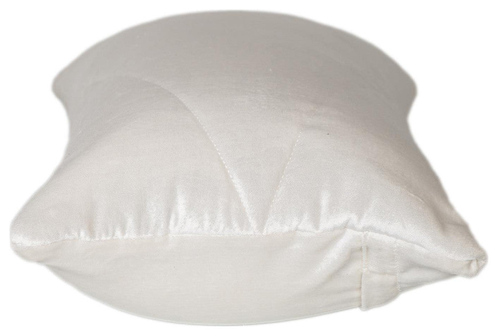 Parkland Collection Koko White Throw Pillow, Rectangle