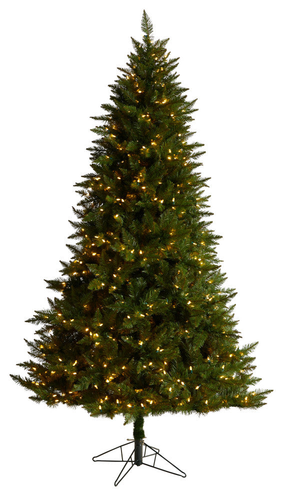 7.5' Vermont Spruce Faux Xmas Tree W/650 Color Changing  &1336 Bendable Branches