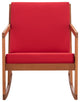 Safavieh Outdoor Vernon Rocking Chair Natural/Red