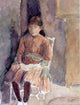 Camille Pissarro Portrait of Jeanne the Artist's Daughter Gallery Wrap Canvas