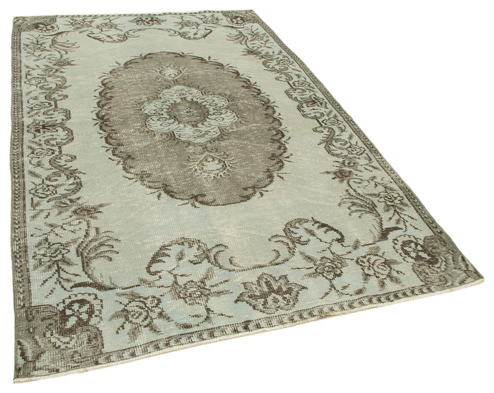 Rug N Carpet - Handmade Turkish 5' 2" x 8' 6" Decorative Overdyed Area Rug