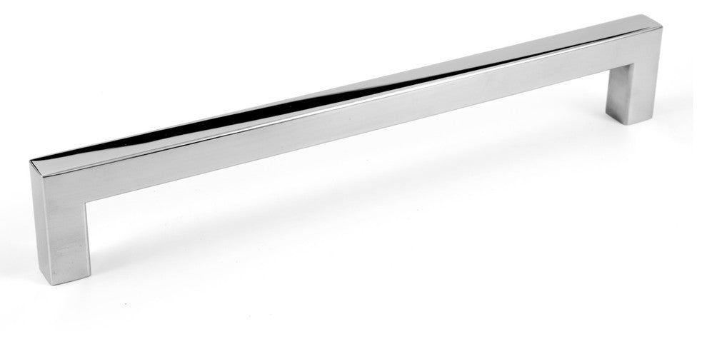 Celeste Square Bar Pull Cabinet Handle Polished Chrome Stainless 12mm, 8"