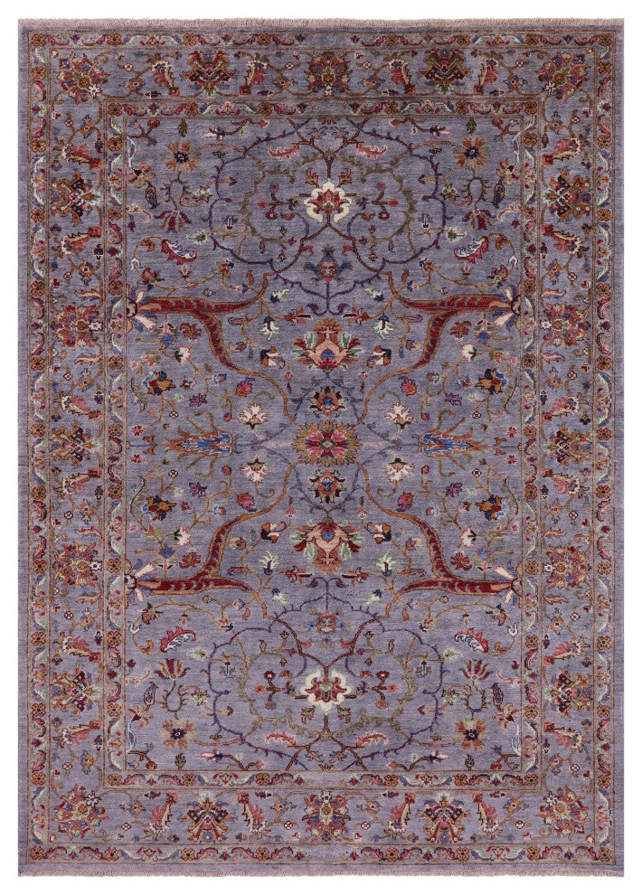 Handmade Persian Tabriz Wool Rug 5' 9" X 8' 1" Q10770