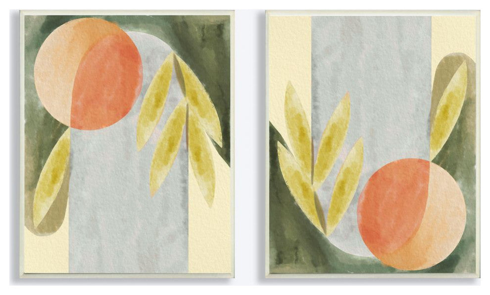 Stupell Industries Abstract Geometric Watercolor Paintings, 10 x 15