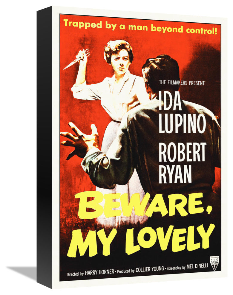 "Beware My Lovely" Stretched Canvas Giclee by Hollywood Photo Archive, 11x16"