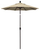 6'' Bronze Push-Button Tilt Crank Aluminum Umbrella, Antique Beige Sunbrella
