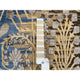 Tan/Brown Silk With Textured Wool Hand Knotted Sarouk Square Rug, 12'0"x12'2"