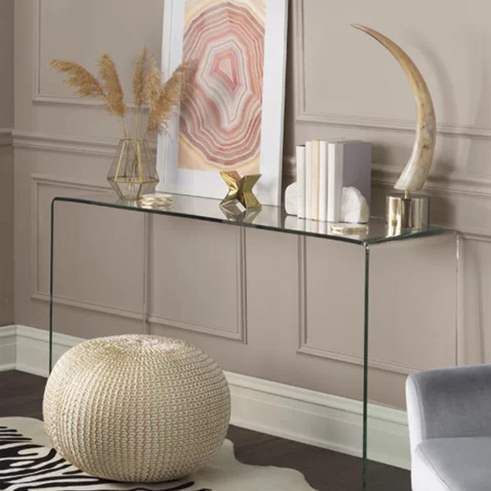 Bone Gold Pouf
