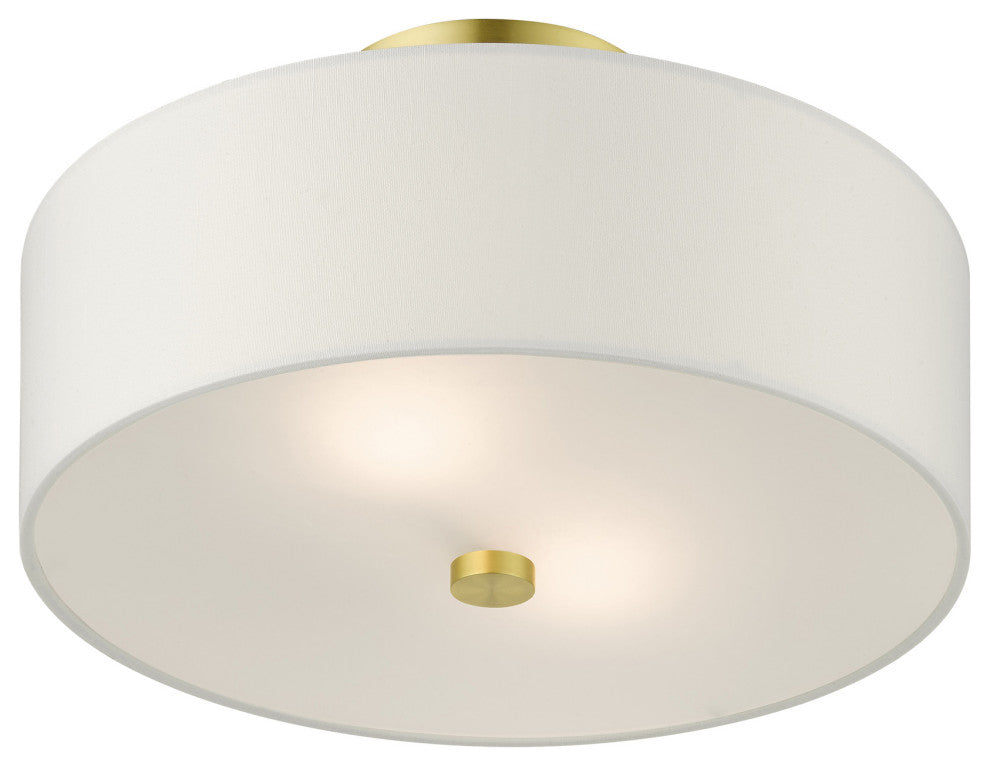 Satin Brass Timeless, Transitional, Versatile, Semi Flush
