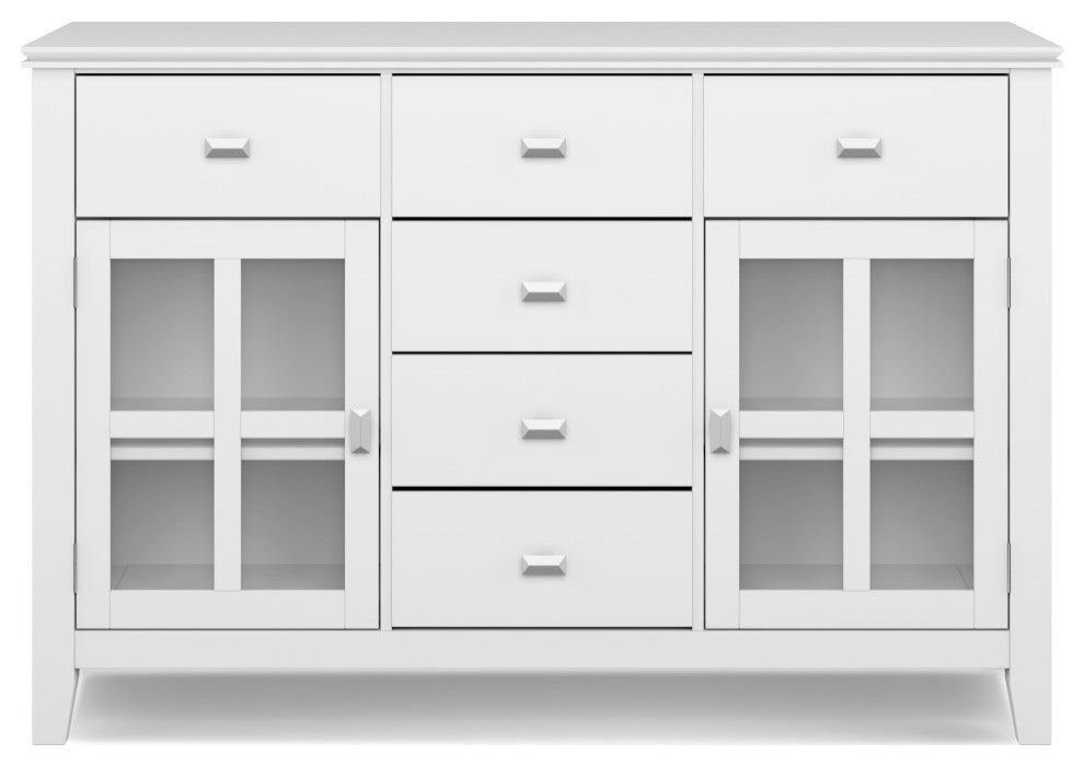 Artisan Solid Wood Sideboard Buffet, White
