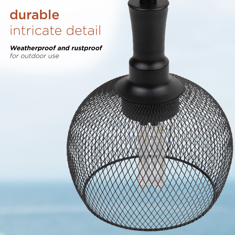 Alpine Solar Hanger with White LED Light, 10"