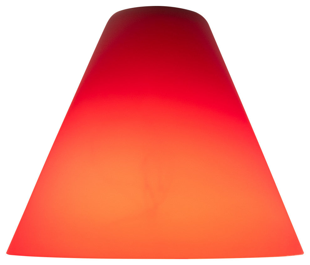 Inari Silk Martini Pendant Glass Shade, Red