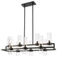 Zlite 4008-10MB 10-Light Island/Billiard, Clear