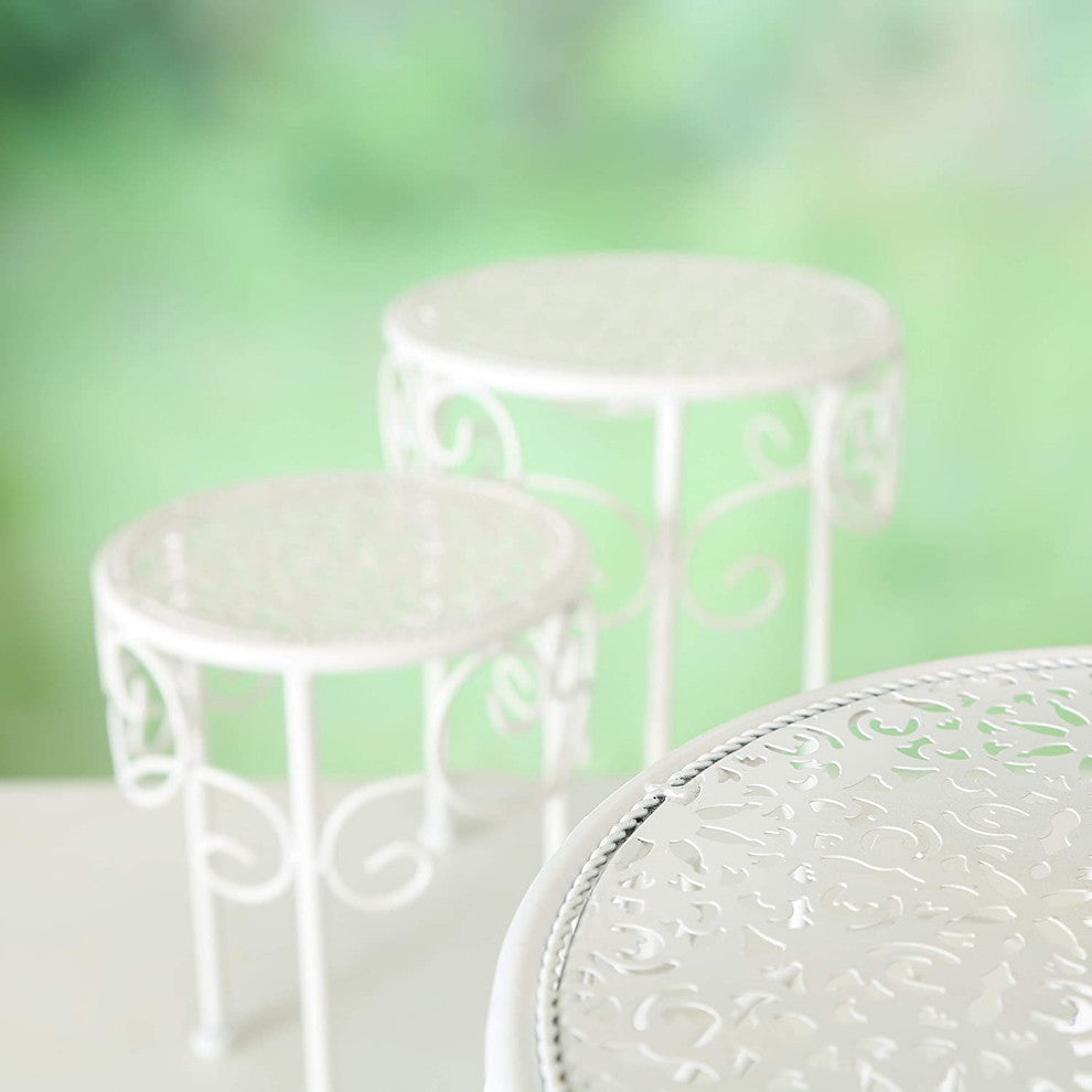3 Piece Shorty-Nesting Plant Stand Set, 15"