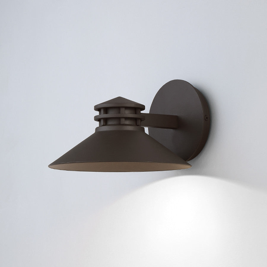 WAC Lighting Sodor 8" LED Outdoor Wall Light in Bronze