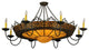 46 Wide Stanley 8 Arm Semi-Flushmount