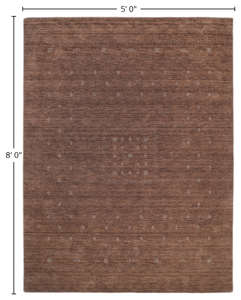 Simi, Handmade Area Rug 5' 0" x 8' 0"
