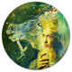 Thoroughbred Horse And Woman, Animal Round Wall Art, 23"