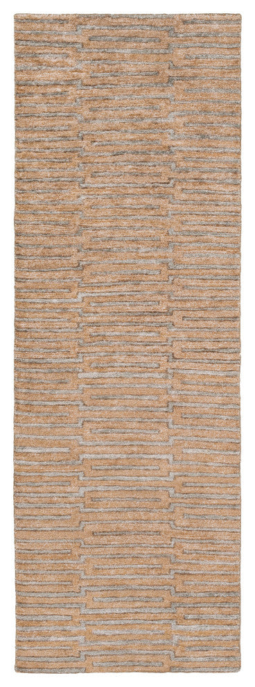 Surya Platinum PLAT-9028 2'x3' Rug, Camel/Light Gray