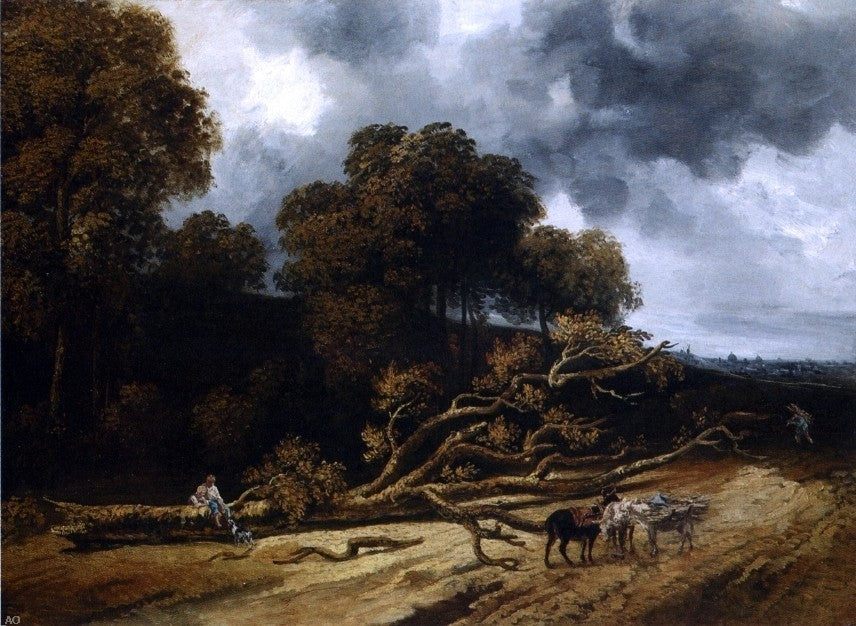 Georges Michel Landscape With Fallen Trees Wall Decal