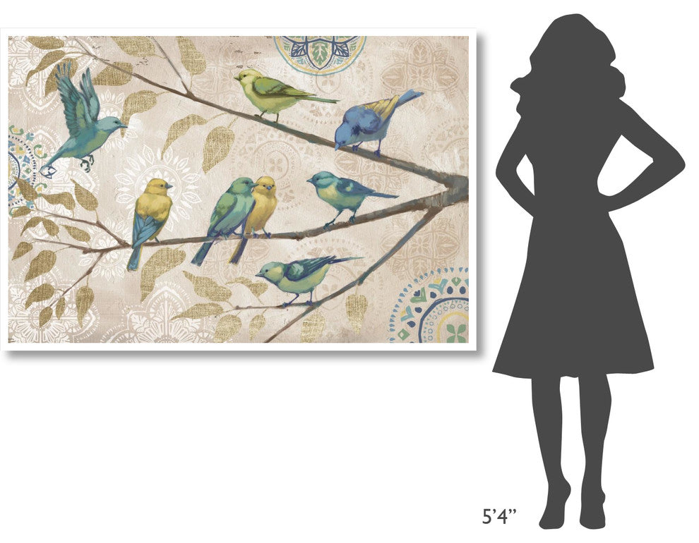 "Fly Away I With Suzani" Digital Paper Print by Janelle Penner, 62"x42"