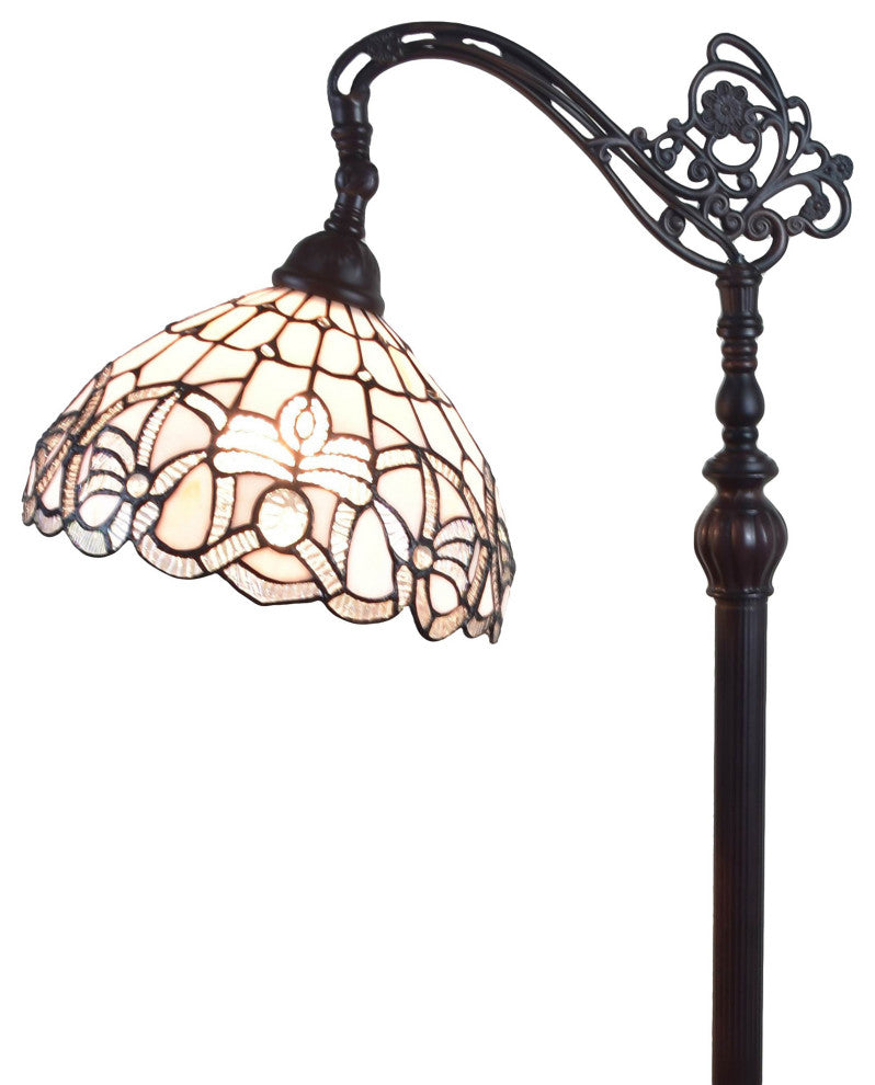Tiffany Style Geriatric Reading Floor Lamp, 62" Tall