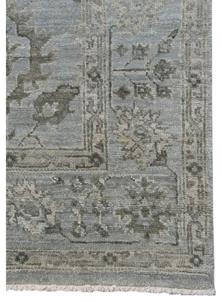 Nuit Arabe Duna Area Rug, Gray, 2' x 3', Bordered