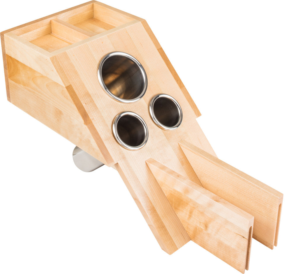 Hardware Resources VBPO-G01 8"W Bathroom Vanity Cabinet Organizer - Natural