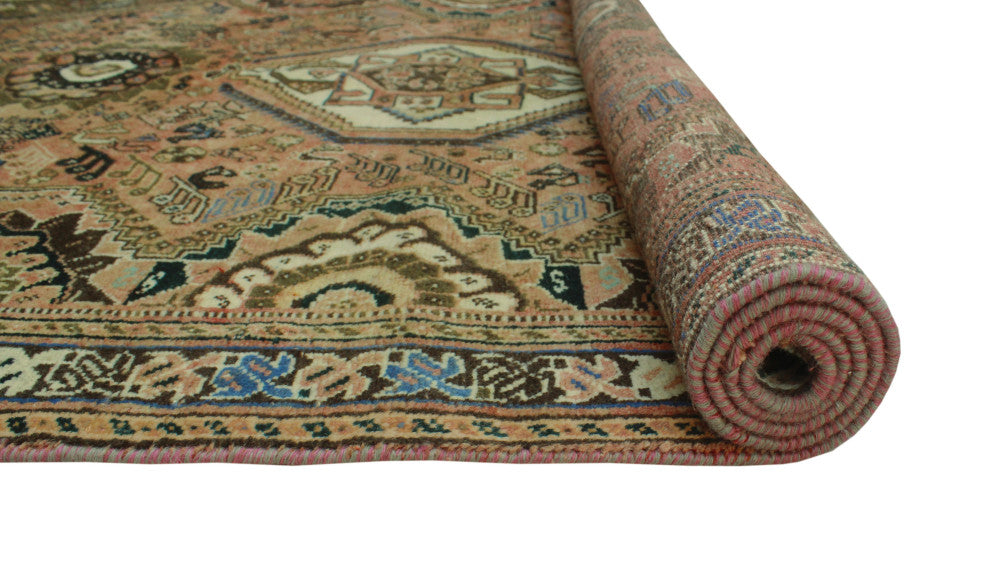Fine Vintage Distressed Bonnie Rust Rug