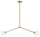 Matteo Lighting C81742AGCL Pendant, Aged Gold Brass Finish