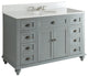 49" Glennville Quartz Top Bath Vanity, Gray