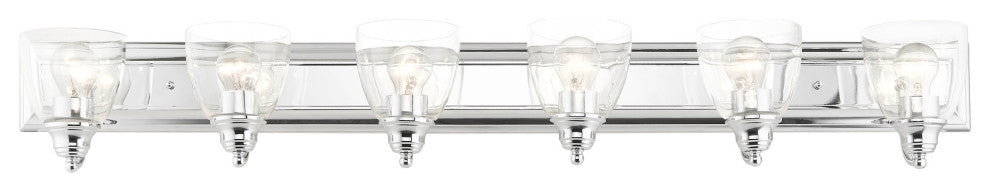 Polished Chrome Transitional, Colonial, Vanity Sconce