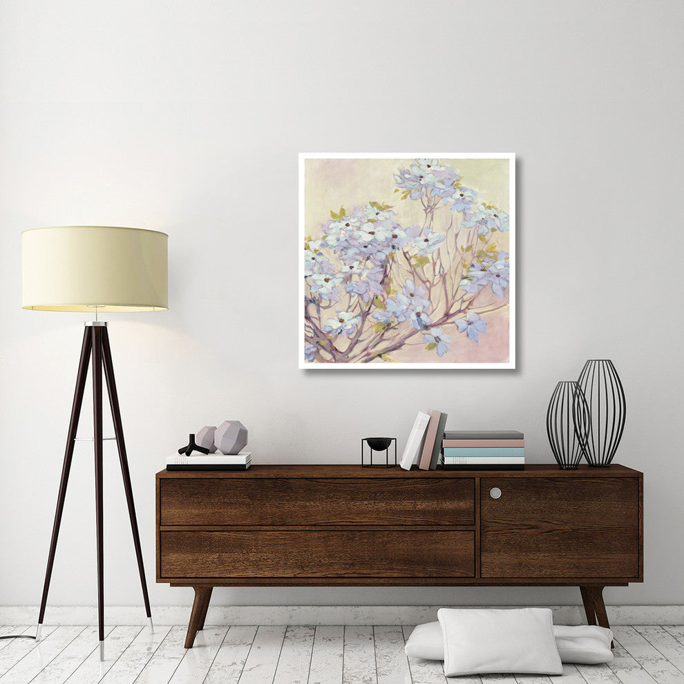 "Spring Dogwood II" Digital Paper Print by Julia Purinton, 38"x38"