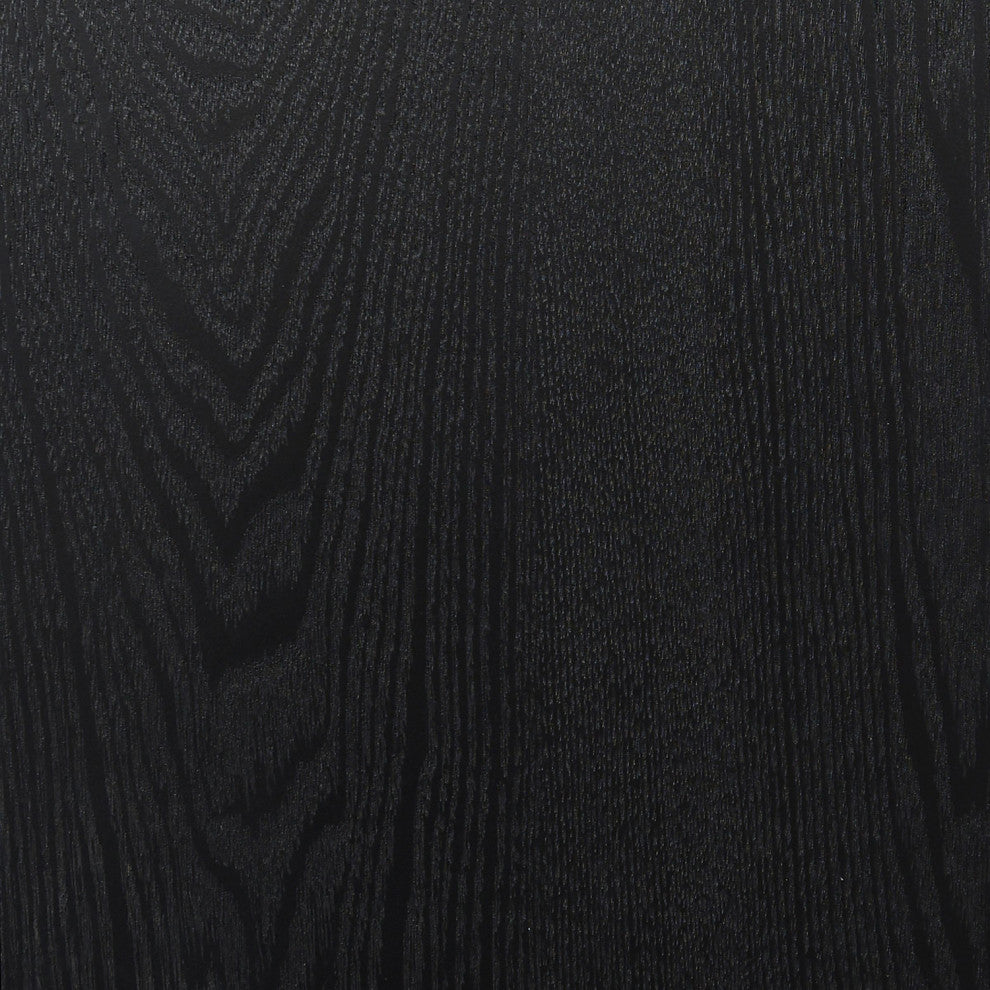 Scandia Leaning Console Upper Shelves Black Ash Veneer Finish