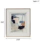 Madison Park Abstract Framed Wall Art Decor With Sketch Accent