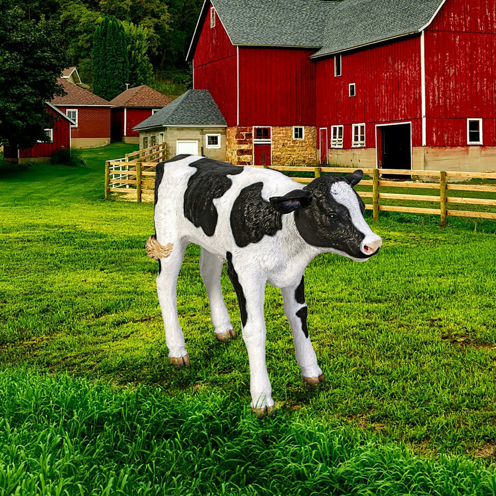 Buttercup the Life-Size Holstein Calf Dairy Cow Statue