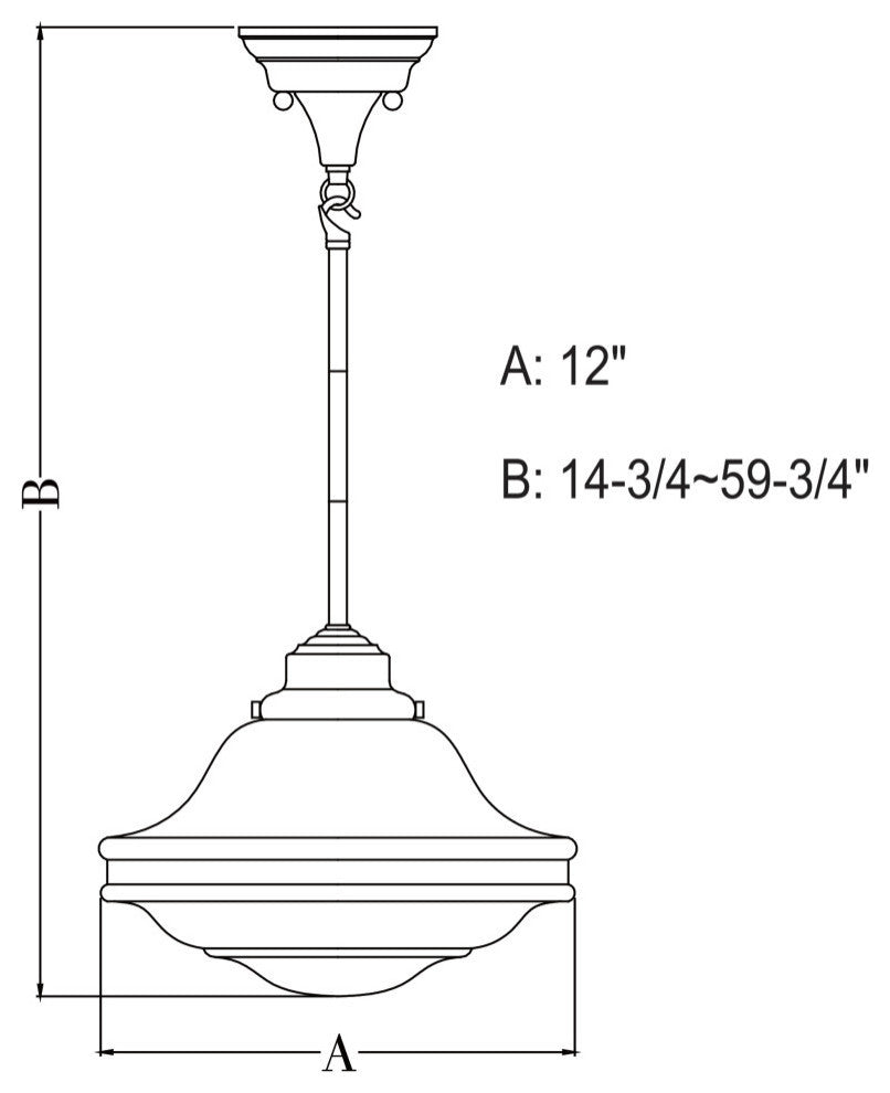 Huntley 12" Pendant Milk Glass Satin Nickel